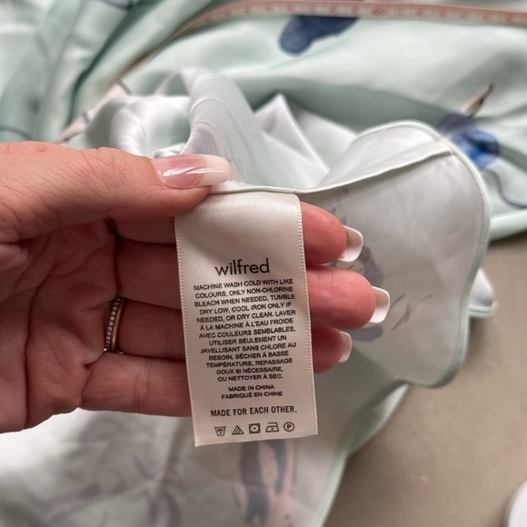 Aritzia Wilfred Slip Dress Midi Length Satin - Picture 6 of 6